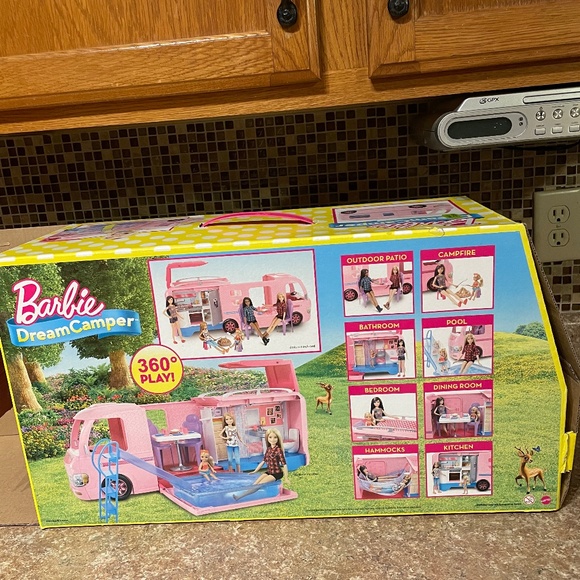 Barbie Toys Barbie Camper Playset Dream Camper Toy Vehicle With 5